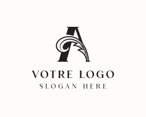 Strategist - Medieval Vine Letter A logo design