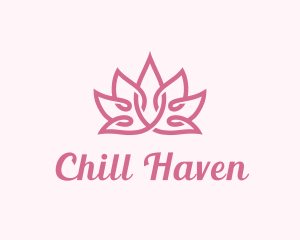 Pink Lotus Relaxation logo design