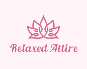 Pink Lotus Relaxation logo design