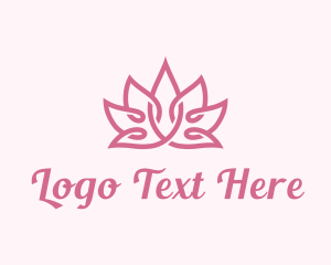 Relaxation - Pink Lotus Relaxation logo design
