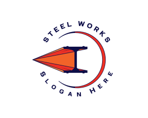 Steel Bar Construction logo design