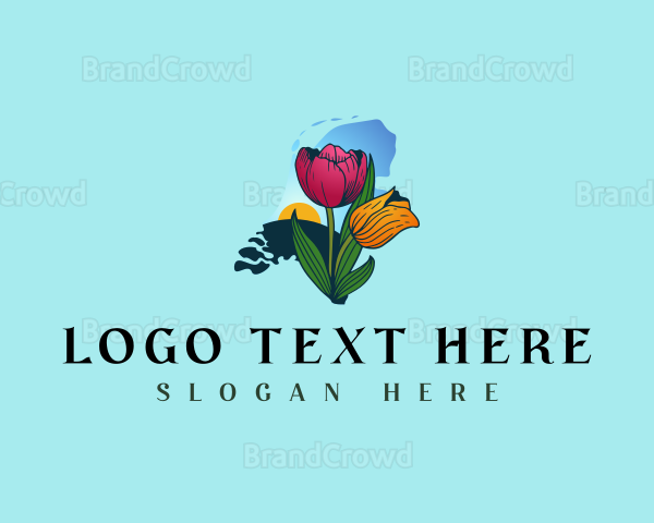 Netherlands Tulip Garden Logo