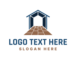 Home Flooring Carpentry logo design