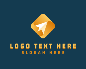 Freight - Delivery Plane Courier logo design