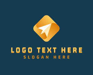 Plane - Delivery Plane Courier logo design