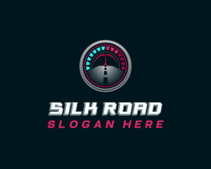 Automotive Speedometer Road logo design