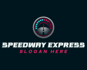 Expressway - Automotive Speedometer Road logo design