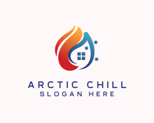 Hot Cold House logo design