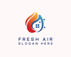 Hot Cold House logo design