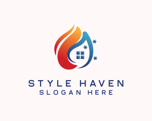 House - Hot Cold House logo design