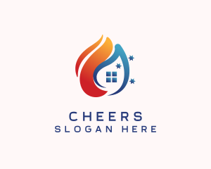 Cold - Hot Cold House logo design