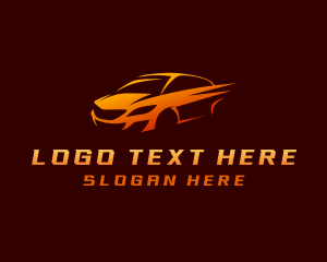 Motor - Car Race Driving logo design