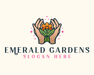 Organic Floral Gardening logo design