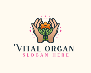 Organic Floral Gardening logo design