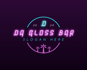 Neon Nightclub Bar logo design