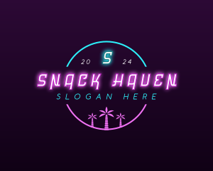 Neon Nightclub Bar logo design