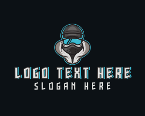 Snowboarding Gaming Mask Logo