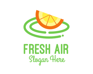 Fresh Orange Slice logo design