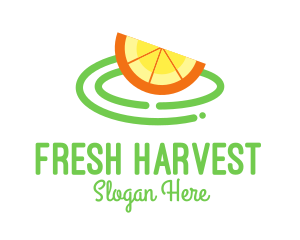 Fresh - Fresh Orange Slice logo design