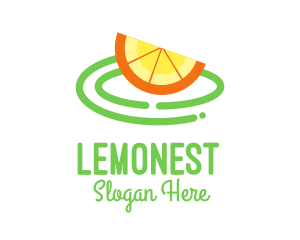 Farm Shop - Fresh Orange Slice logo design