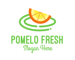 Fresh Orange Slice logo design