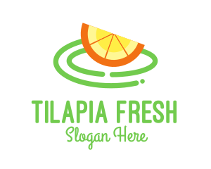 Fresh Orange Slice logo design