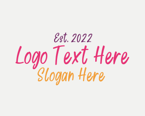 Handwritten - Colorful Handwritten Boutique logo design