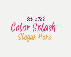 Colorful Handwritten Boutique logo design