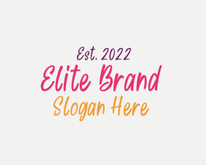 Branded - Colorful Handwritten Boutique logo design