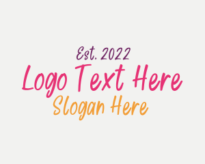 Graphic - Colorful Handwritten Boutique logo design