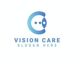 Optometrist - Modern Eye Letter C logo design