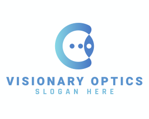 Optometry - Modern Eye Letter C logo design