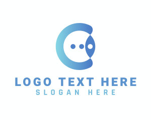 Vision - Modern Eye Letter C logo design