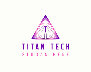 Pyramid Tech Technology logo design