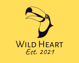 Wild Toucan Bird logo design