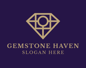 Diamond Gem Jeweler logo design