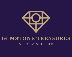 Diamond Gem Jeweler logo design