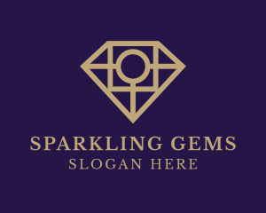 Diamond Gem Jeweler logo design