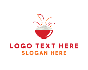Food Blog - Food Rice Bowl logo design