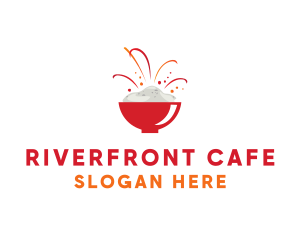 Food Rice Bowl logo design