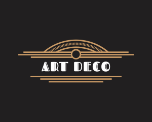 Premium Art Deco Hotel logo design