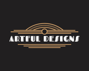 Premium Art Deco Hotel logo design