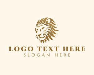 Luxury - Jungle Lion Safari logo design