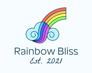 Rainbow Cloud Sky logo design