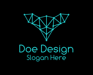 Doe - Blue Deer Plexus logo design