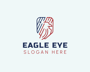 USA Eagle Emblem logo design