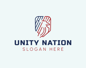 USA Eagle Emblem logo design