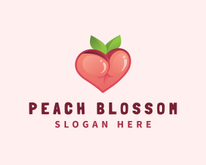 Peach - Erotic Peach Lingerie logo design