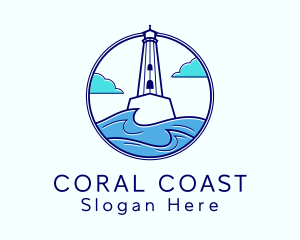 Blue Coast Lighthouse logo design