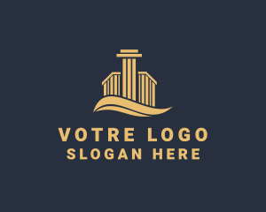Premium Property Column logo design
